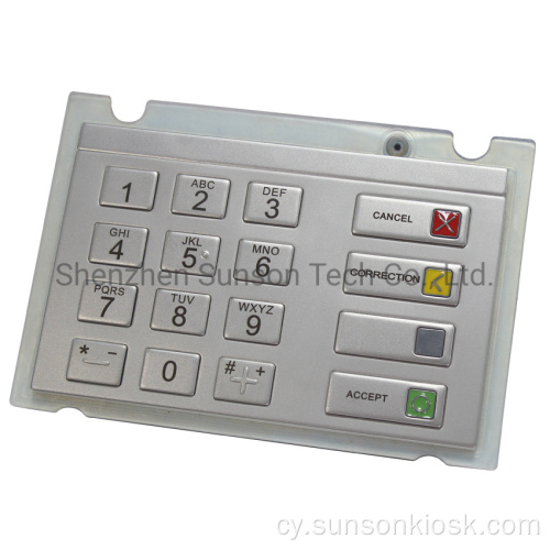 Cymeradwyodd PCI Amgryptio PIN PAD ar gyfer ATM